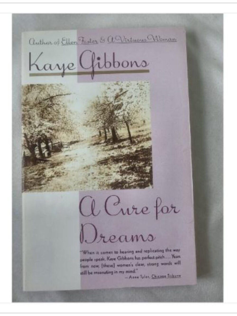 A Cure for Dreams Kaye Gibbons 1992 First Vintage Contemporaries Edition Book